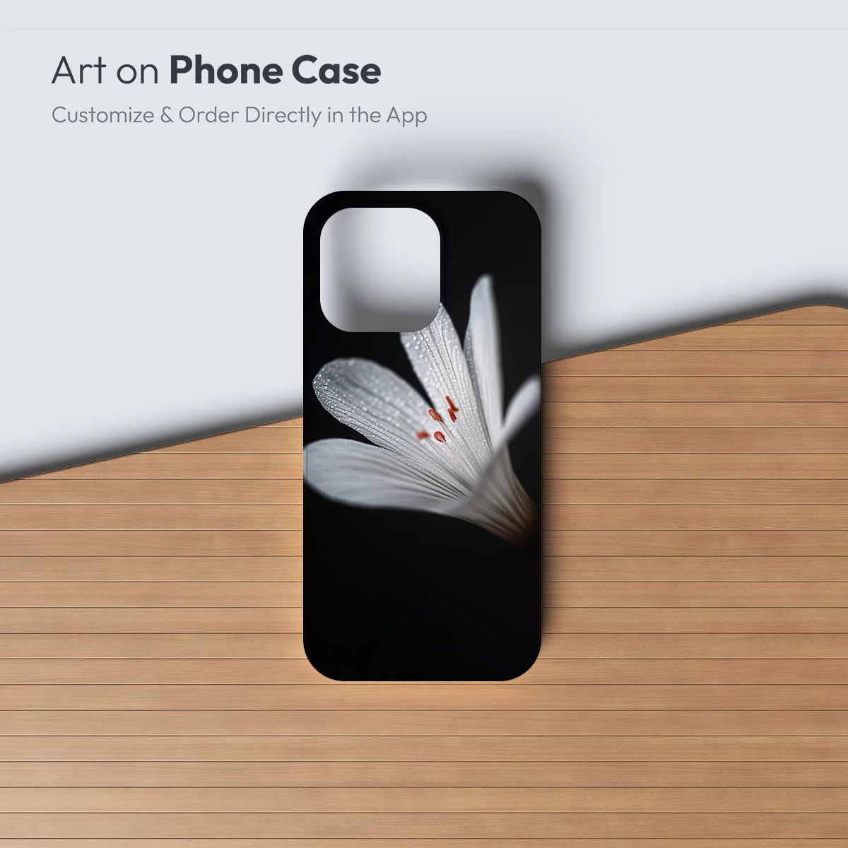 Dew-Kissed Elegance: White Lily in Shadow - Image 2