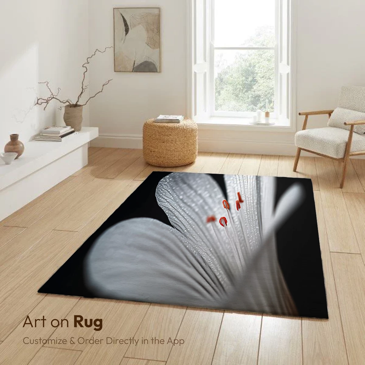 Dew-Kissed Elegance: White Lily in Shadow - Image 5