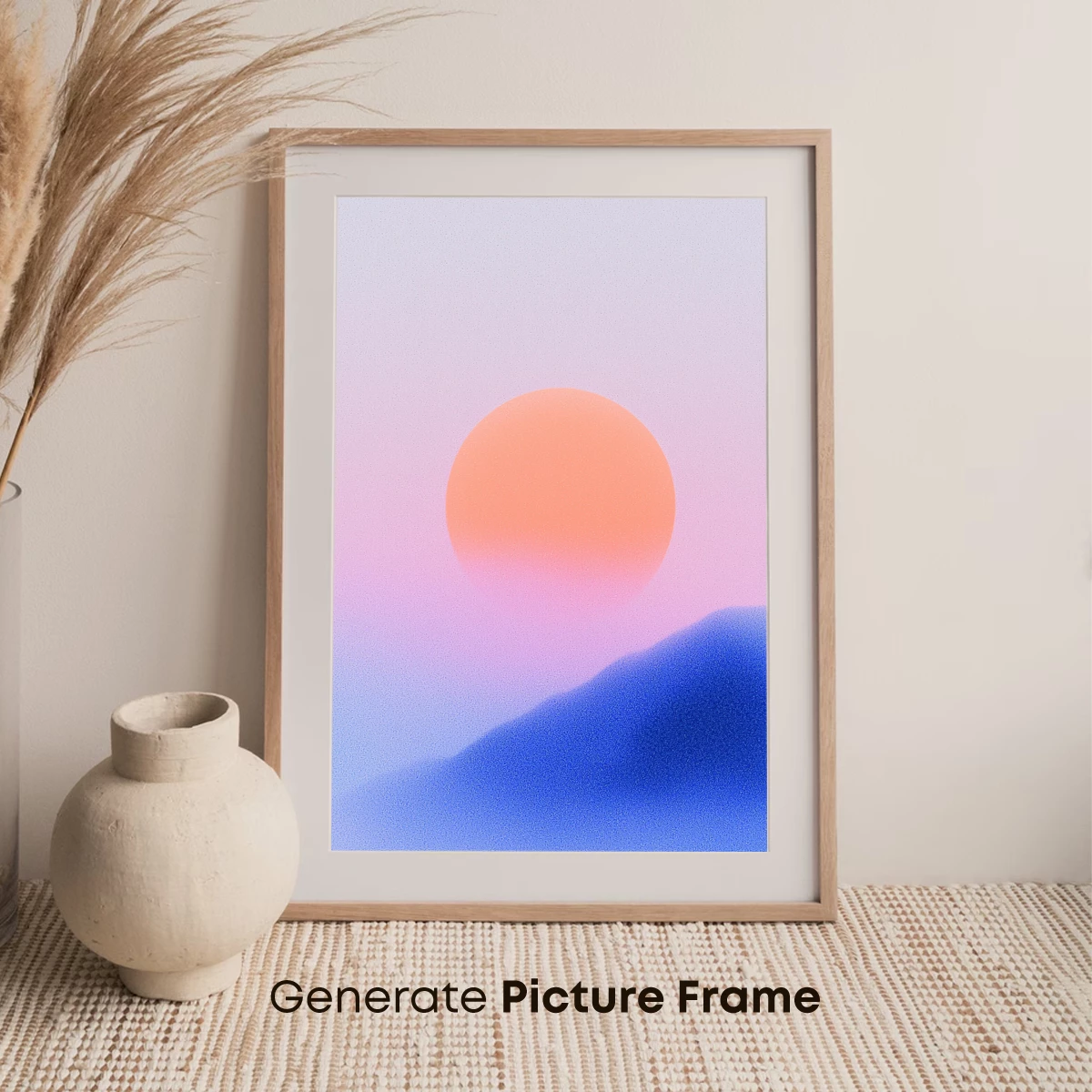 Ethereal Sunset Over Blue Dunes - Image 7