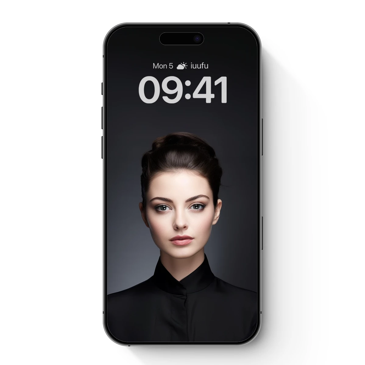 Elegant Monochrome Portrait: Timeless Beauty in Black