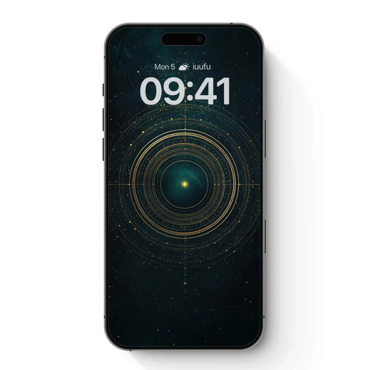 Cosmic Symphony: Golden Circles in Space