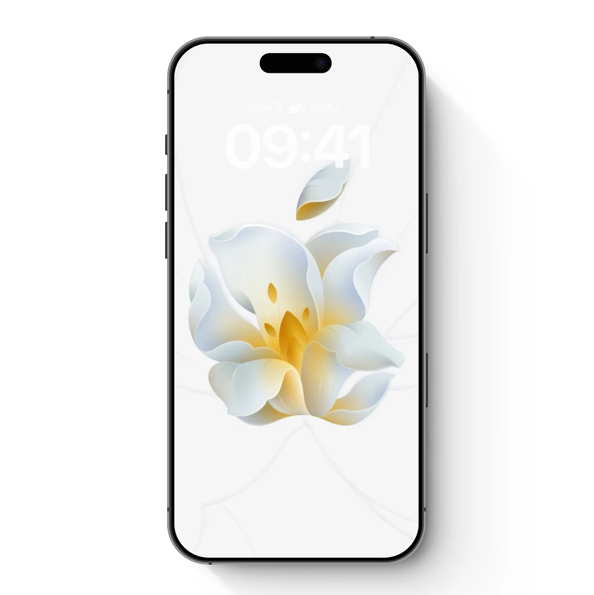 Blossoming Tech Elegance: Floral Apple Logo Art