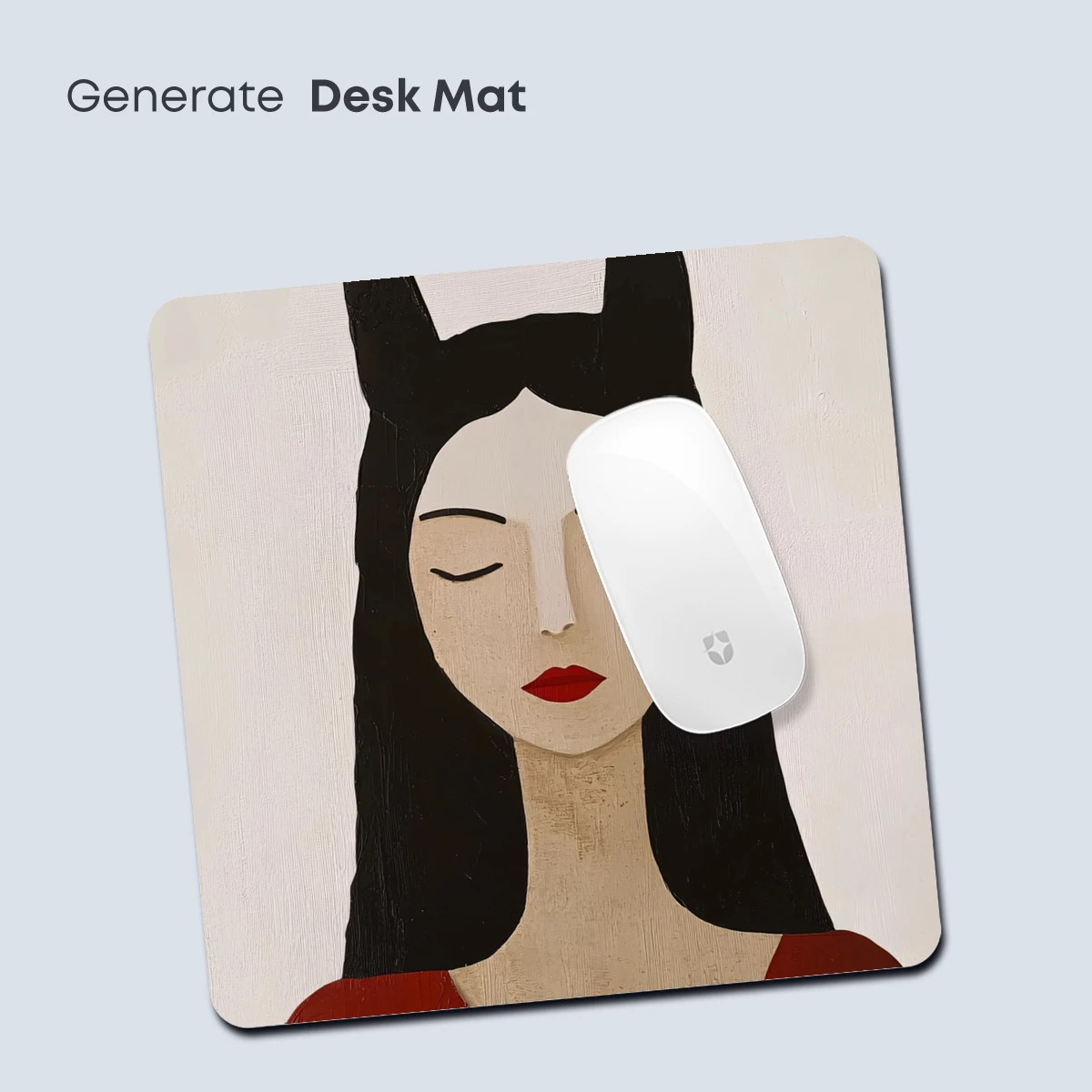 Elegant Enigma: Bat-Eared Beauty in Red - Image 4