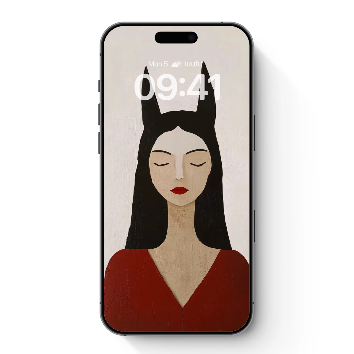 Elegant Enigma: Bat-Eared Beauty in Red Elegant Enigma: Bat-Eared Beauty in Red