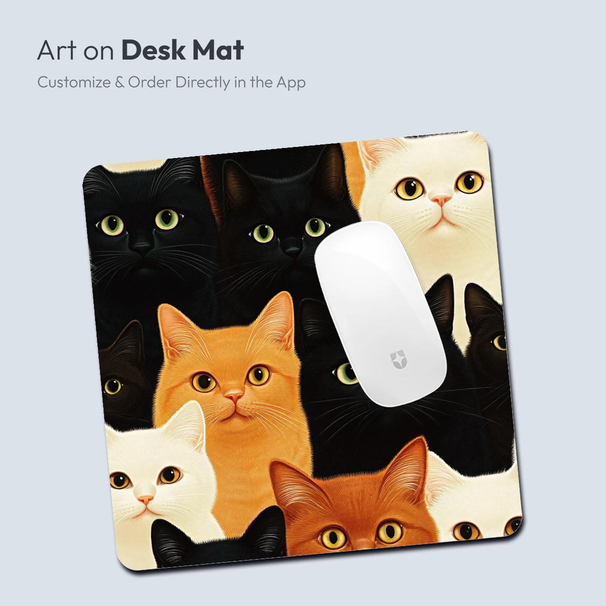Feline Symphony: A Kaleidoscope of Cat Faces - Image 4