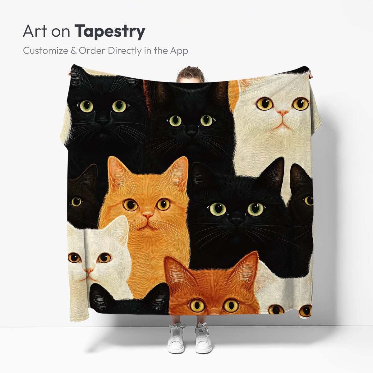 Feline Symphony: A Kaleidoscope of Cat Faces - Image 5