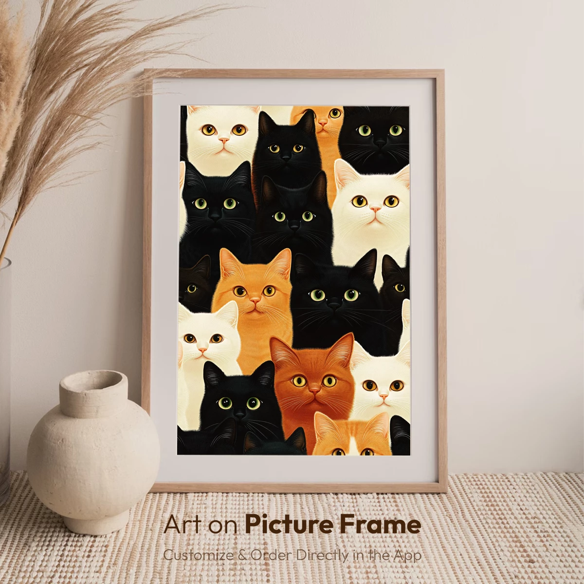 Feline Symphony: A Kaleidoscope of Cat Faces - Image 7