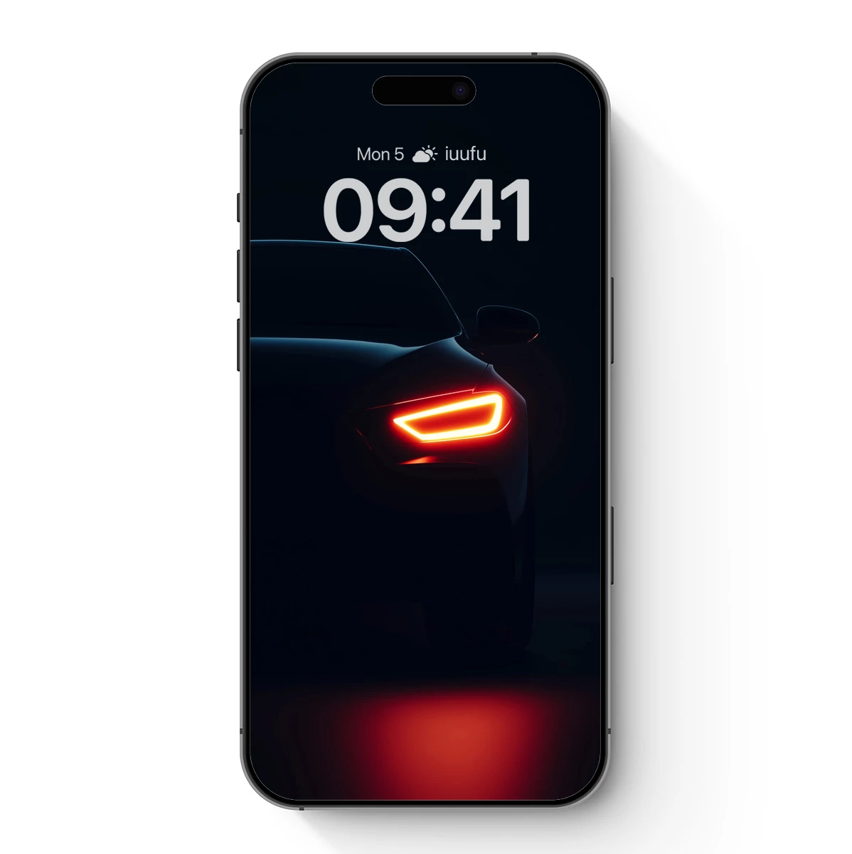 Glowing Tail Light in Shadows