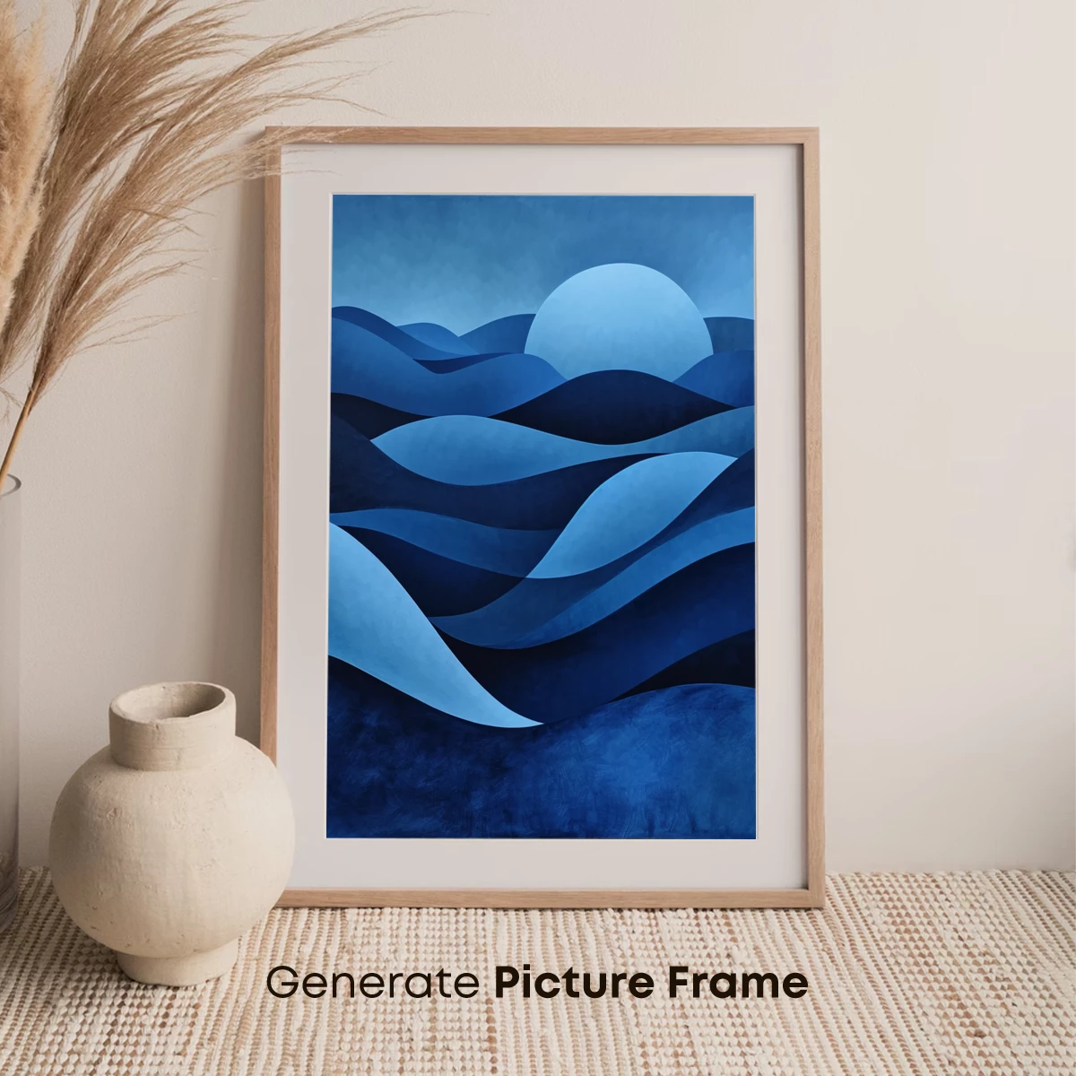 Moonlit Ocean Waves: A Monochromatic Serenade - Image 7