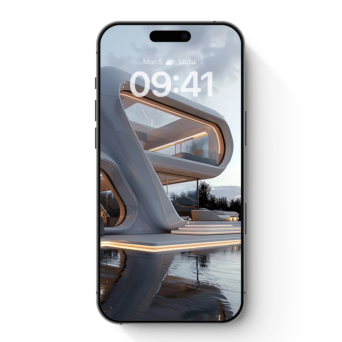 Futuristic Pod House at Dusk Futuristic Pod House at Dusk