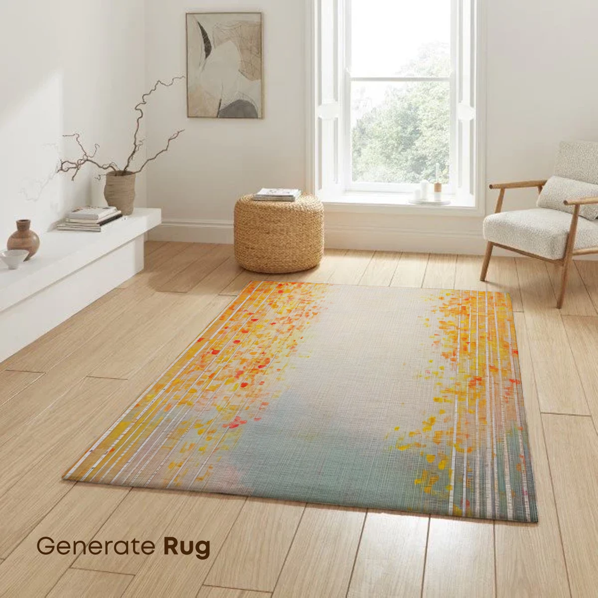 Autumn Birch Symphony: Abstract Forest Glow - Image 6