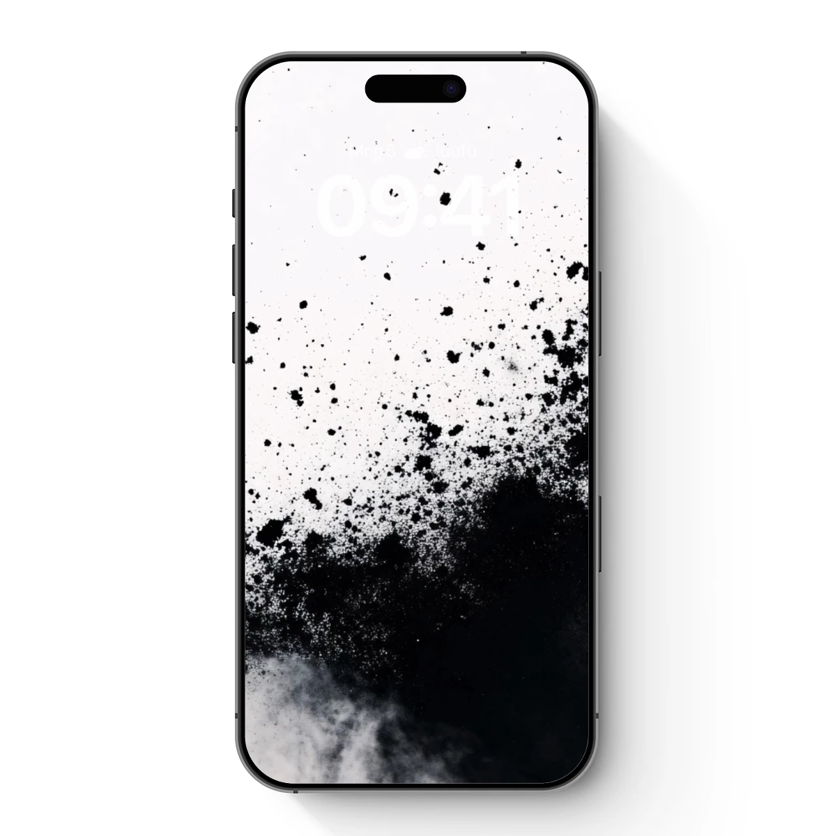 Ink Splash Elegance: Monochrome Chaos in Motion