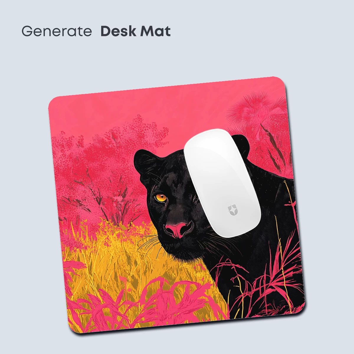 Panther in Neon Jungle: Vibrant Wild Art - Image 4