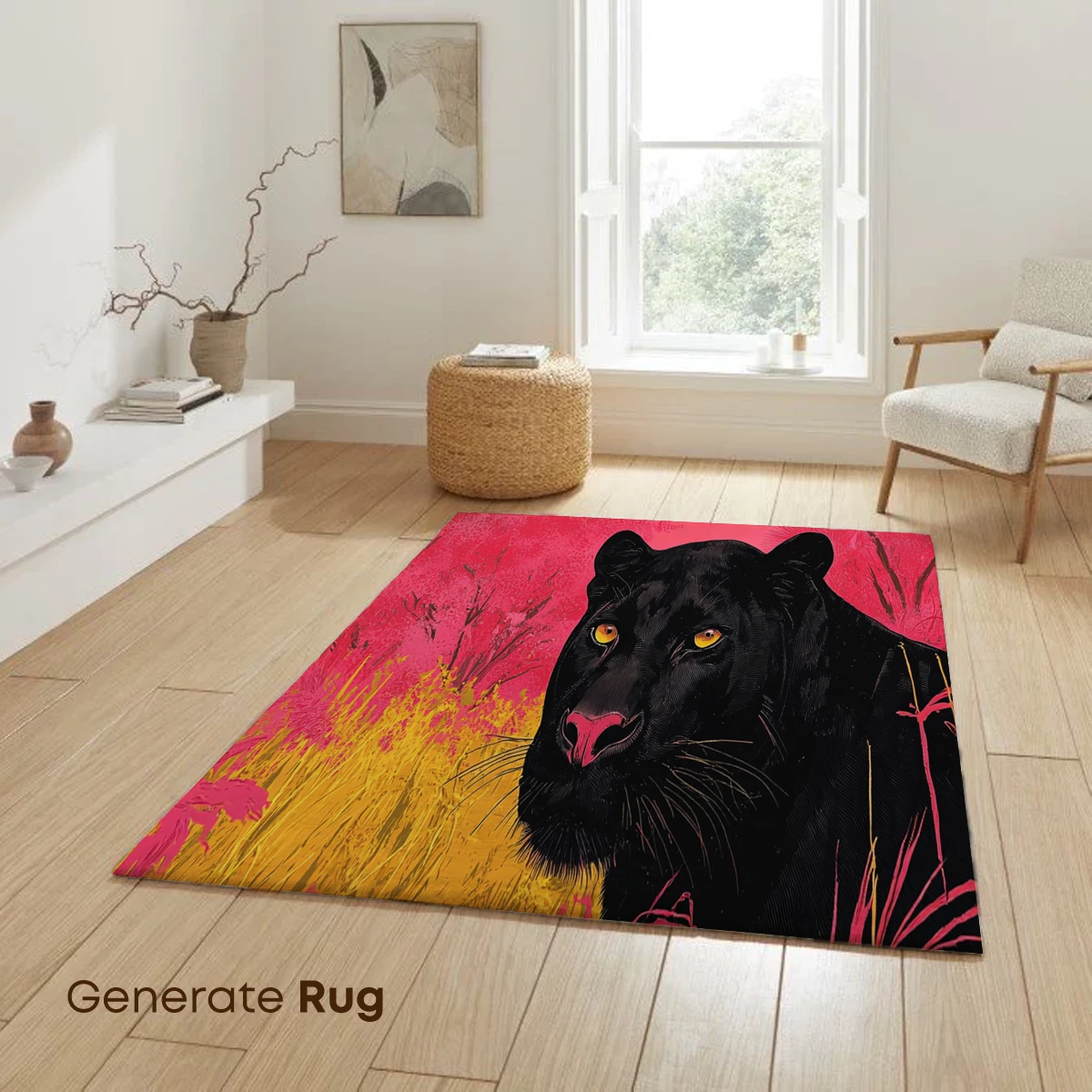 Panther in Neon Jungle: Vibrant Wild Art - Image 6