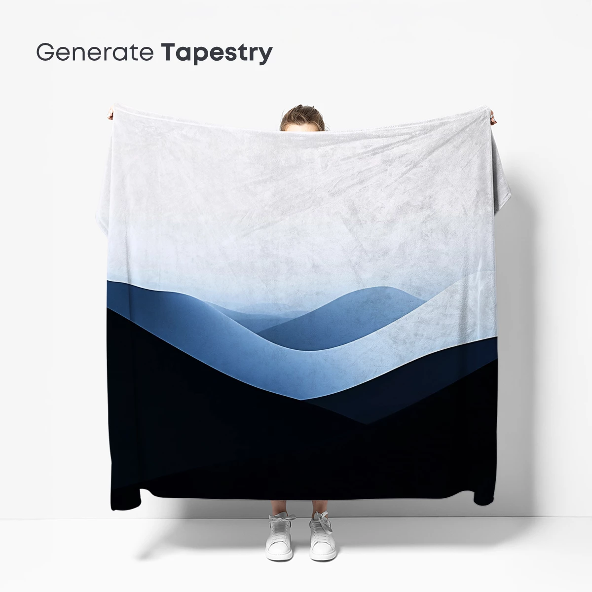 Ethereal Mountain Waves: A Study in Gradient Shadows - Image 5