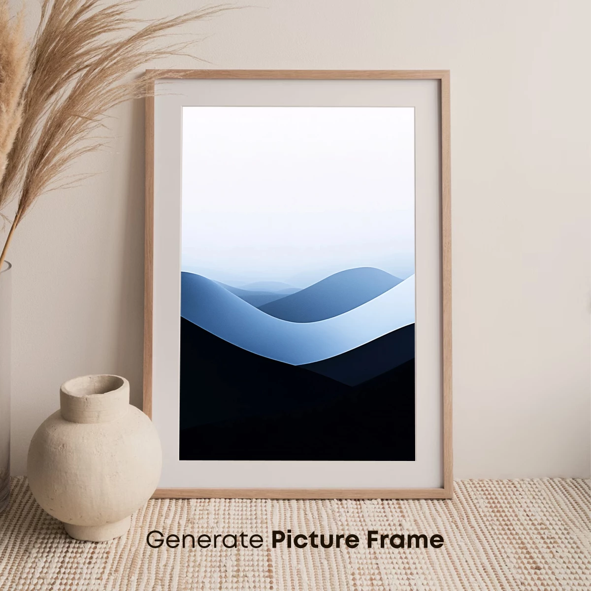 Ethereal Mountain Waves: A Study in Gradient Shadows - Image 7