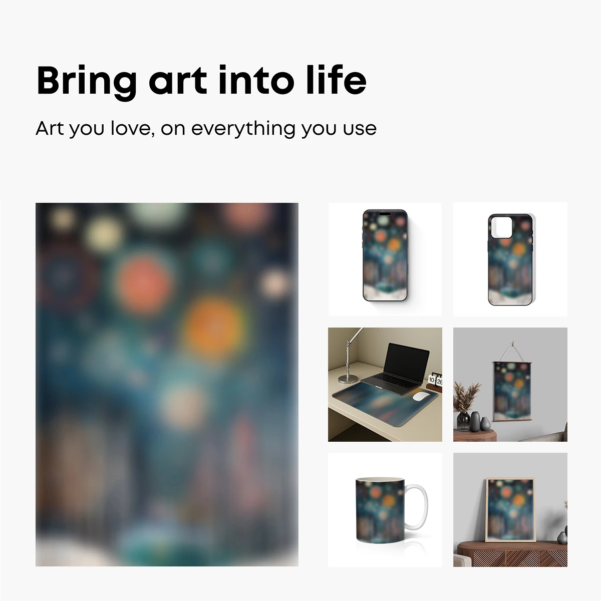 Cosmic Symphony: Abstract Planetary Dance Cosmic Symphony: Abstract Planetary Dance