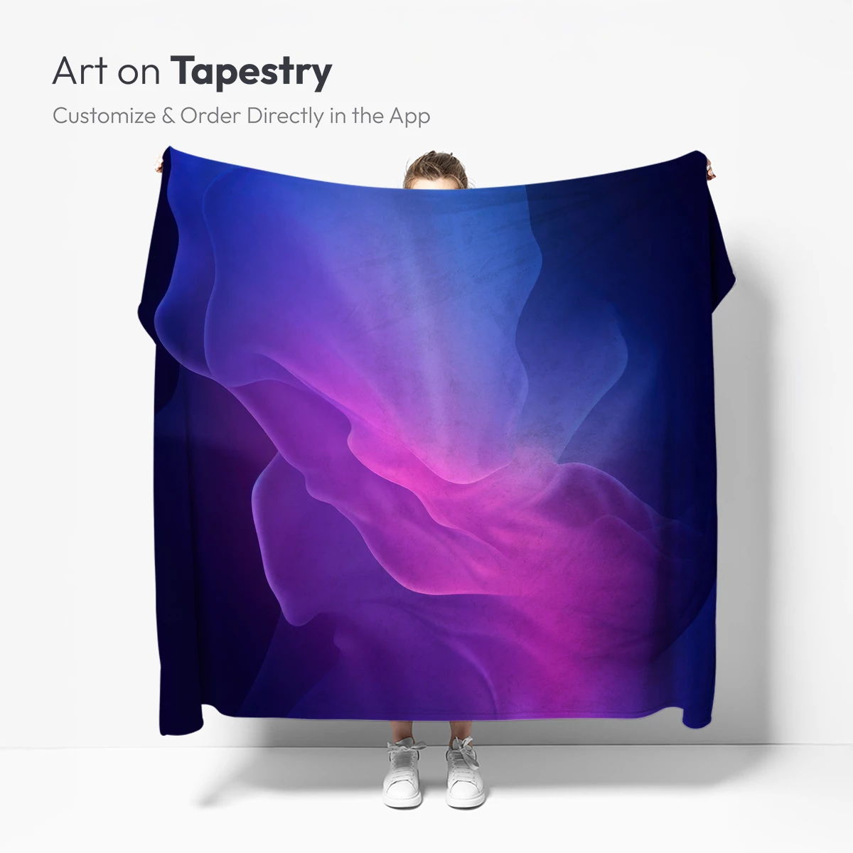 Ethereal Nebula Flow: A Symphony of Blue and Purple Hues - Image 5