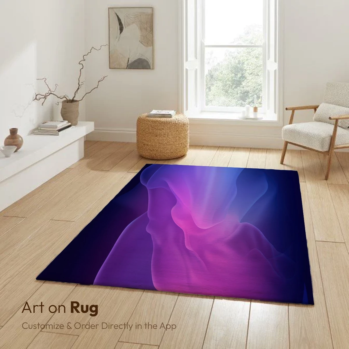 Ethereal Nebula Flow: A Symphony of Blue and Purple Hues - Image 6