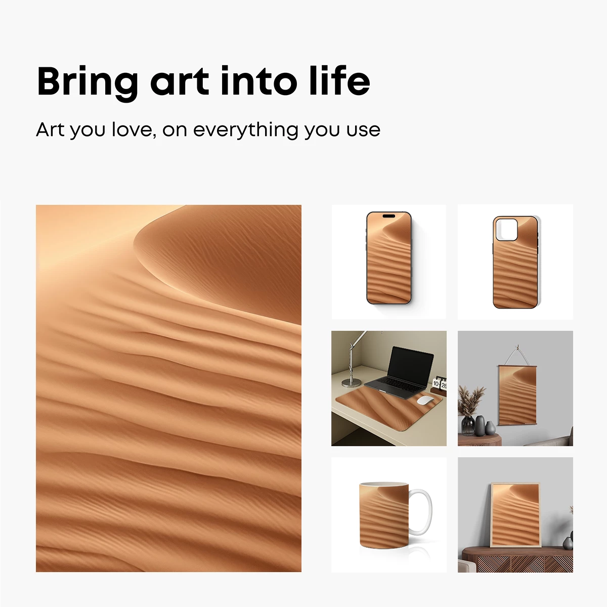 Desert Dunes in Golden Hues - Image 2