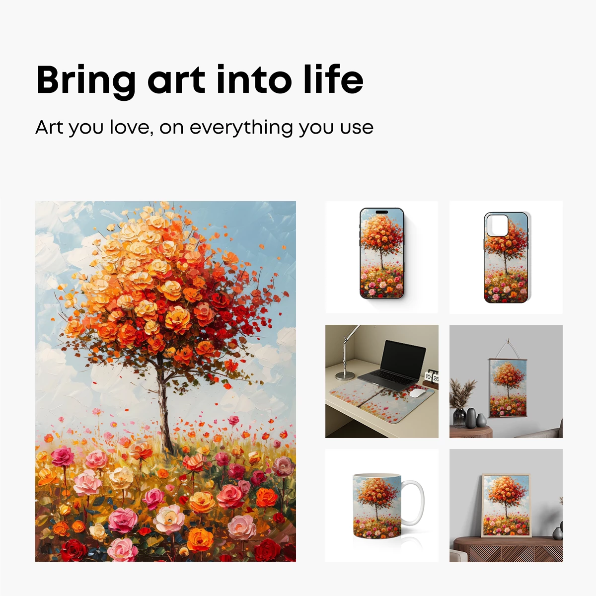 Blossom Tree in Floral Symphony - Image 2