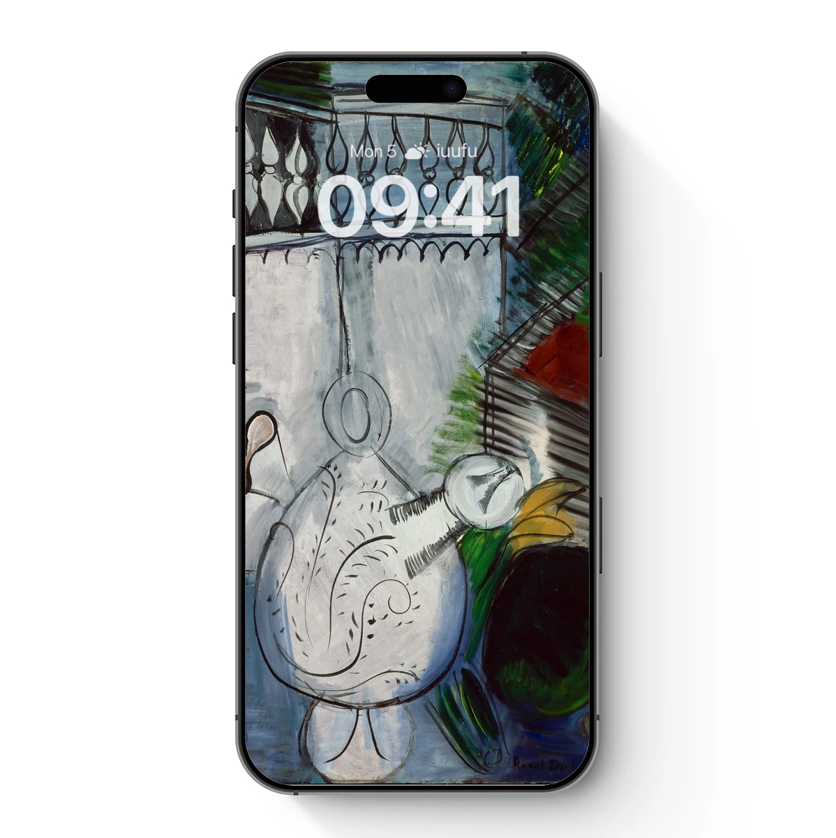 Dufy's Abstract Still Life: Vase and Fruit Harmony