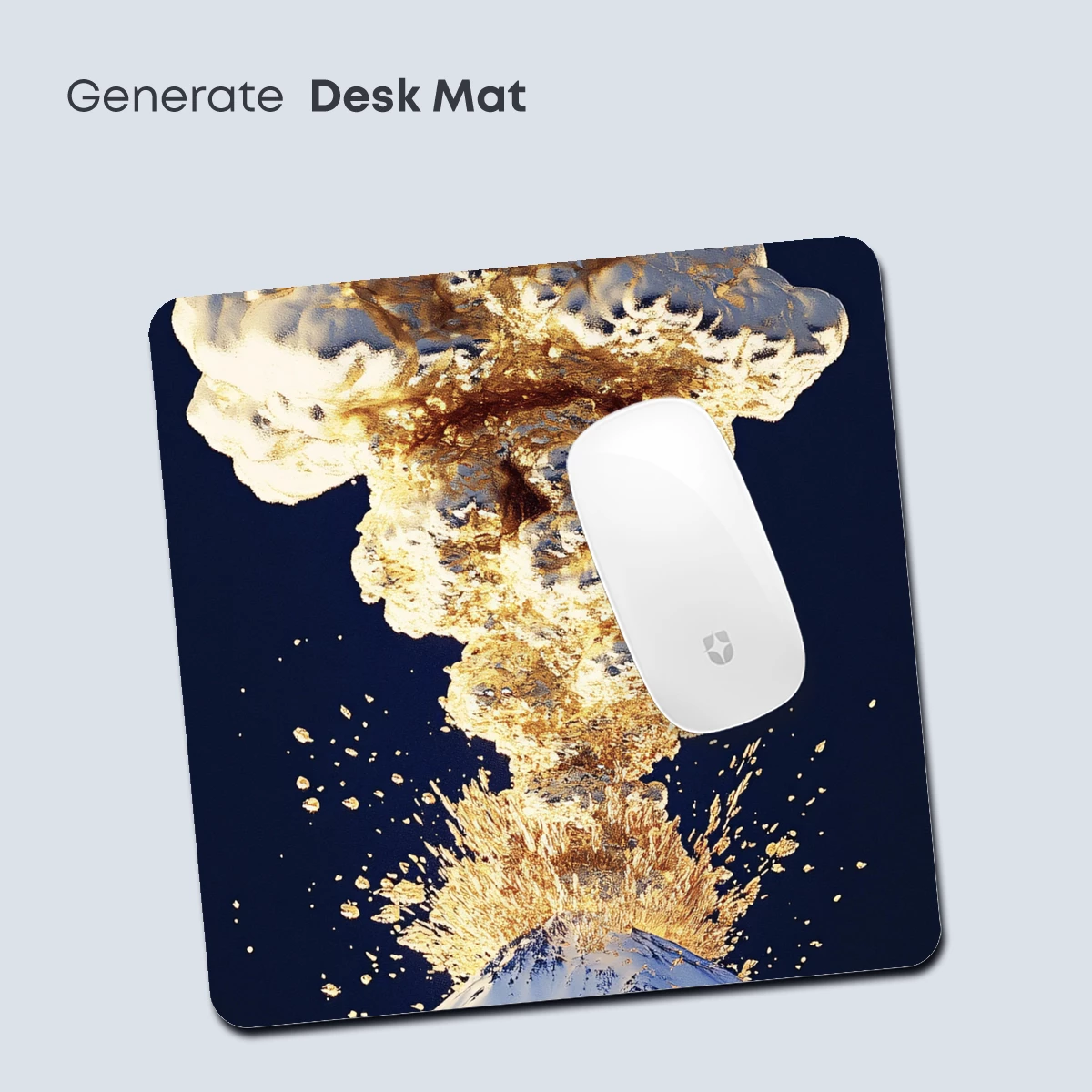 Golden Eruption: Snowy Peak Meets Fiery Clouds - Image 4