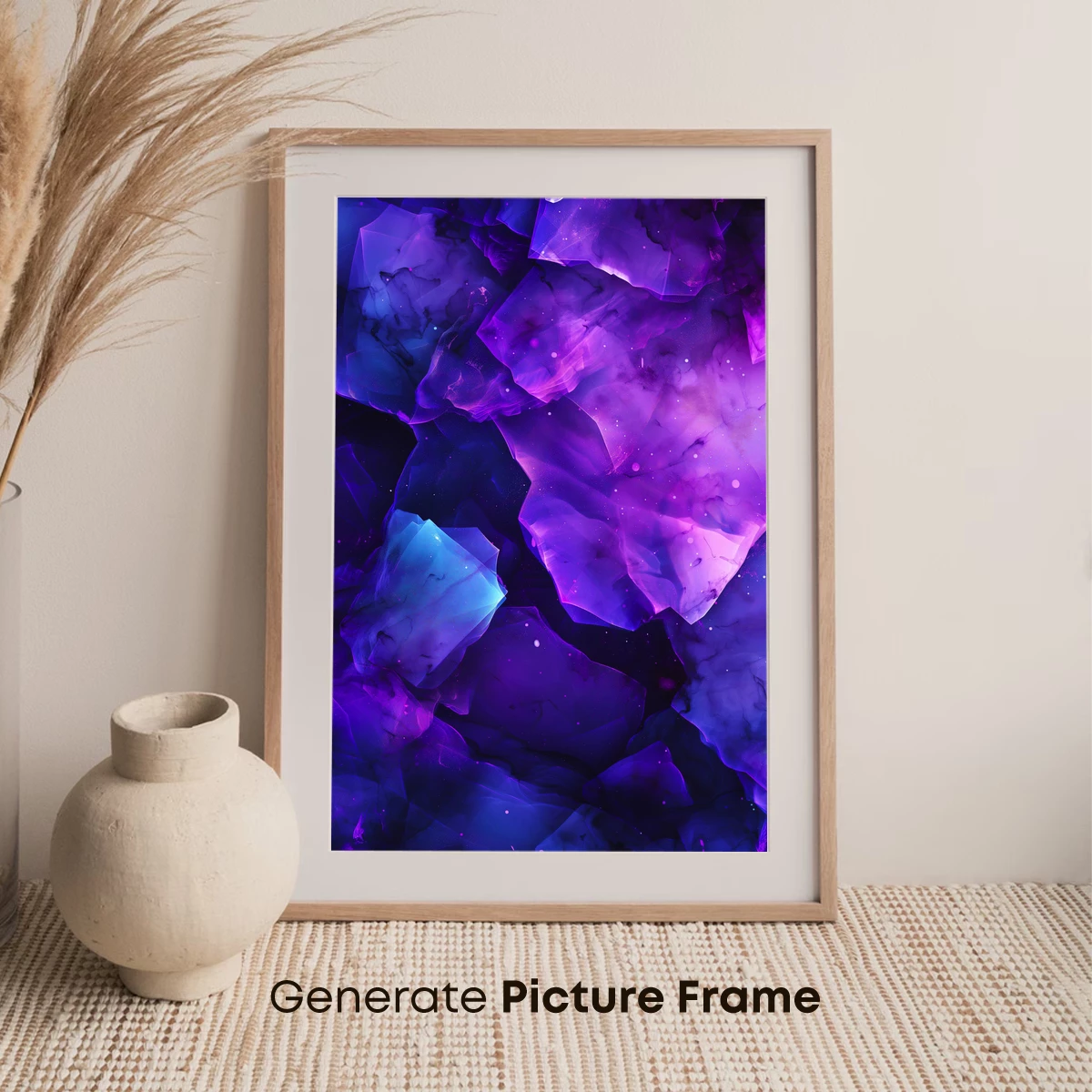 Galactic Crystal Nebula: A Symphony of Purple and Blue Hues - Image 7