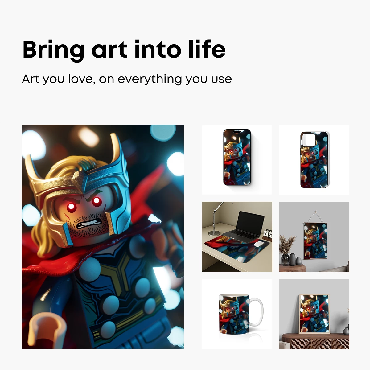 Luminous LEGO Thor: A Hero's Bold Vision - Image 2