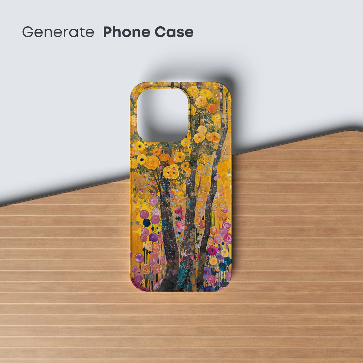 Golden Floral Symphony: Impressionist Blossoms in Harmony - Image 3