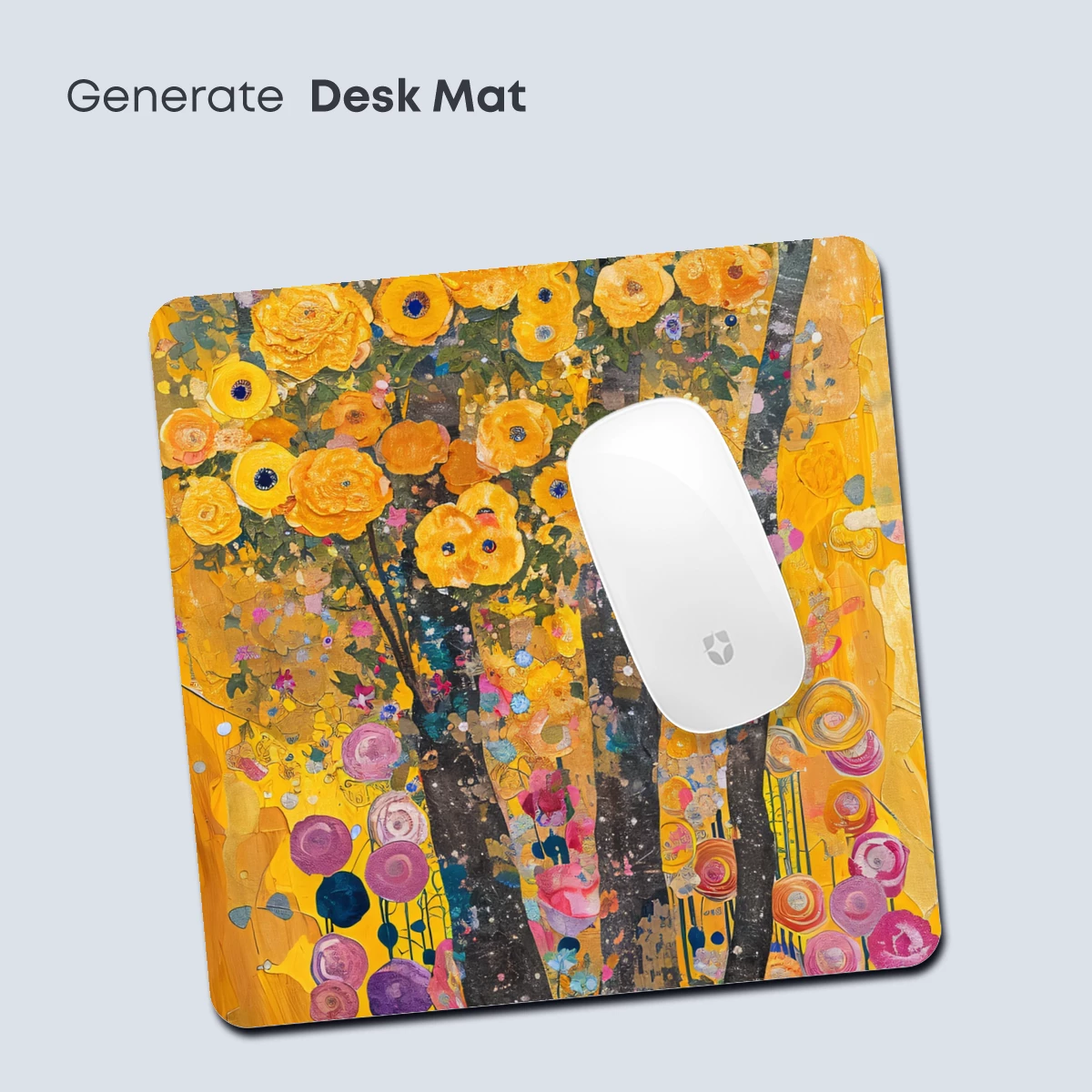 Golden Floral Symphony: Impressionist Blossoms in Harmony - Image 4