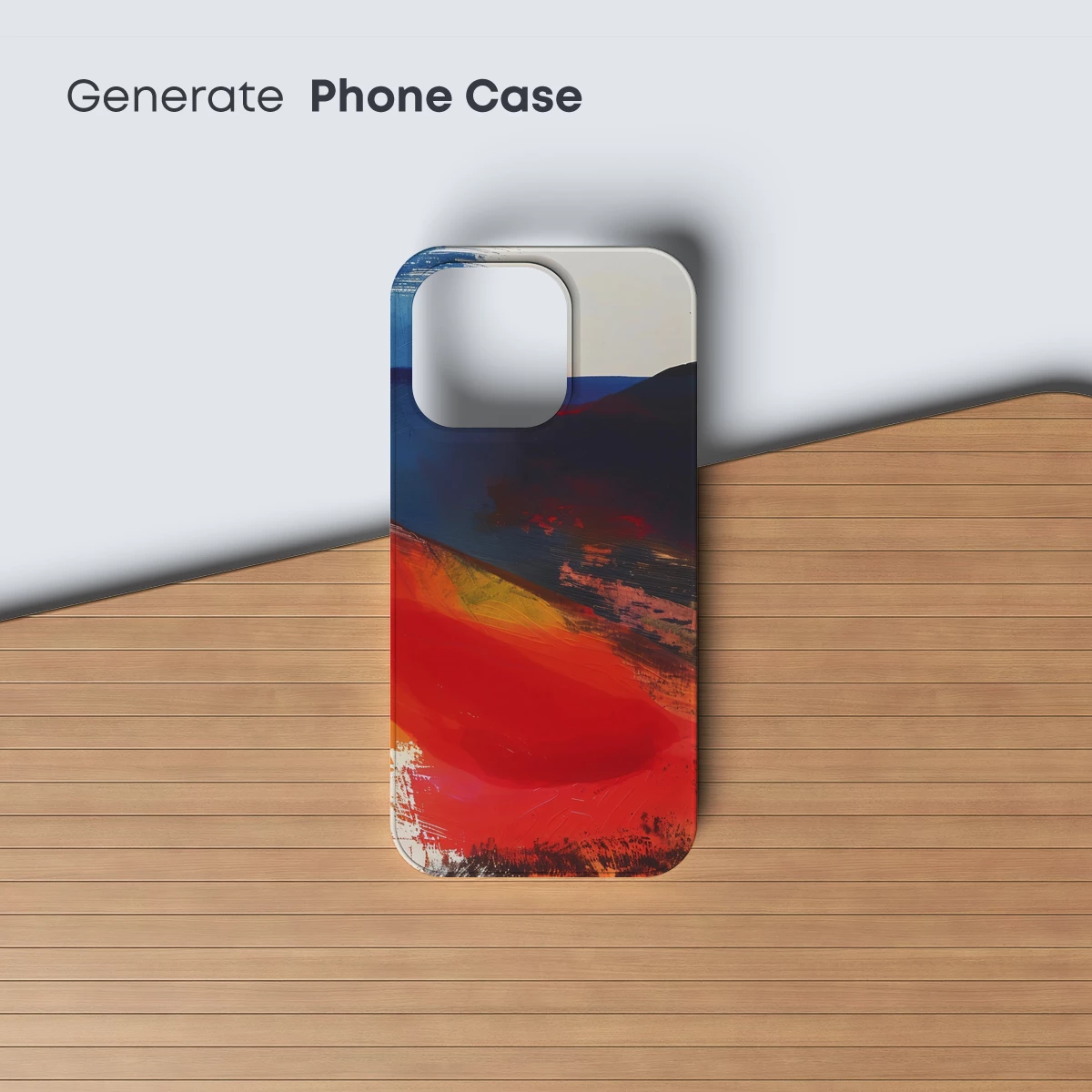 Abstract Horizon: Fusion of Fire and Twilight - Image 3