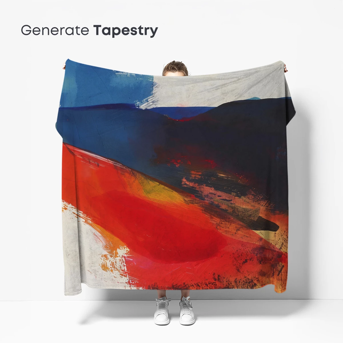 Abstract Horizon: Fusion of Fire and Twilight - Image 5