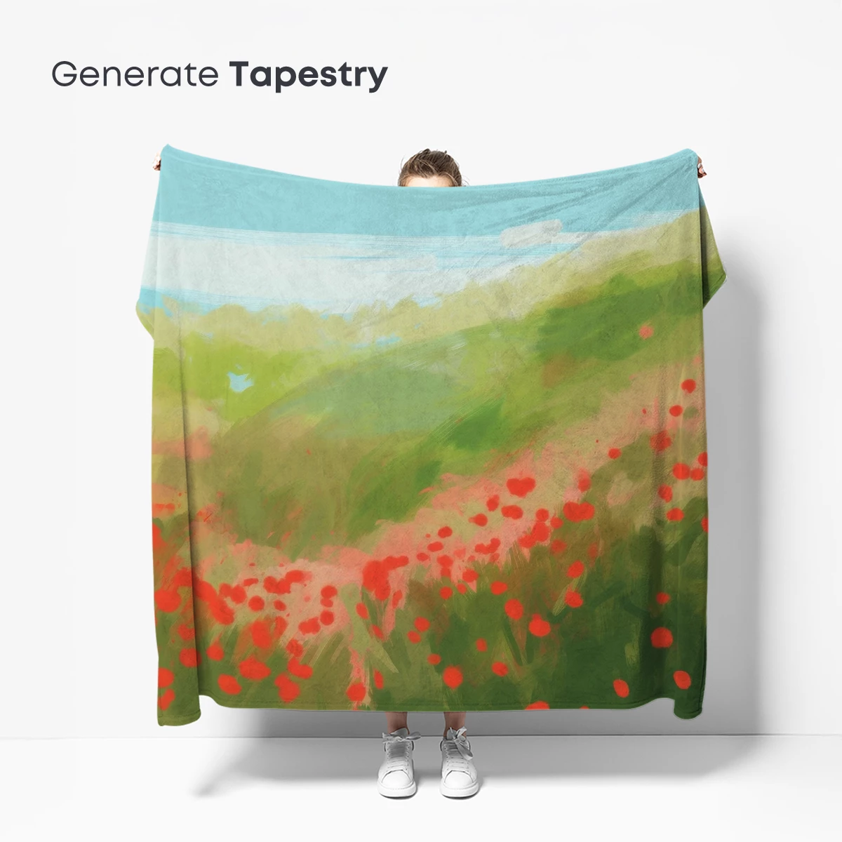 Blooming Poppy Fields: Impressionist Landscape - Image 5