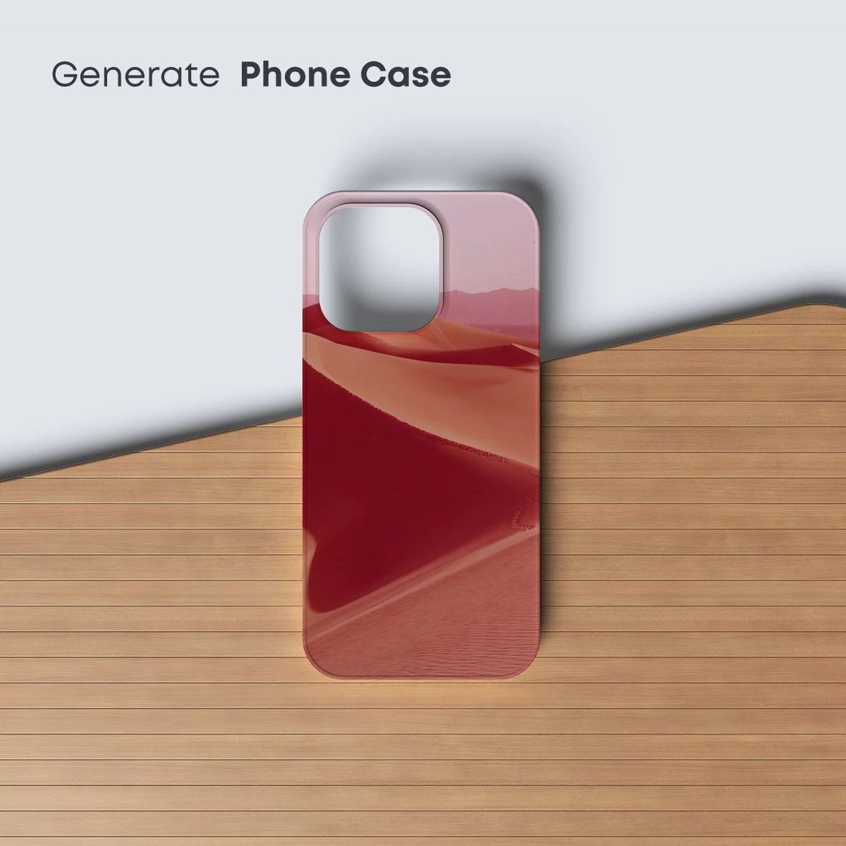 Desert Dunes in Crimson Hues - Image 3