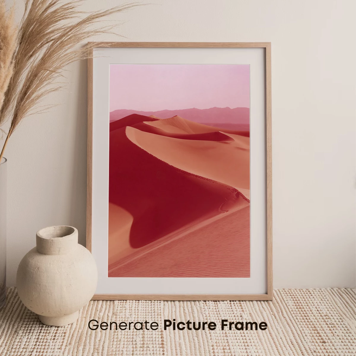 Desert Dunes in Crimson Hues - Image 7