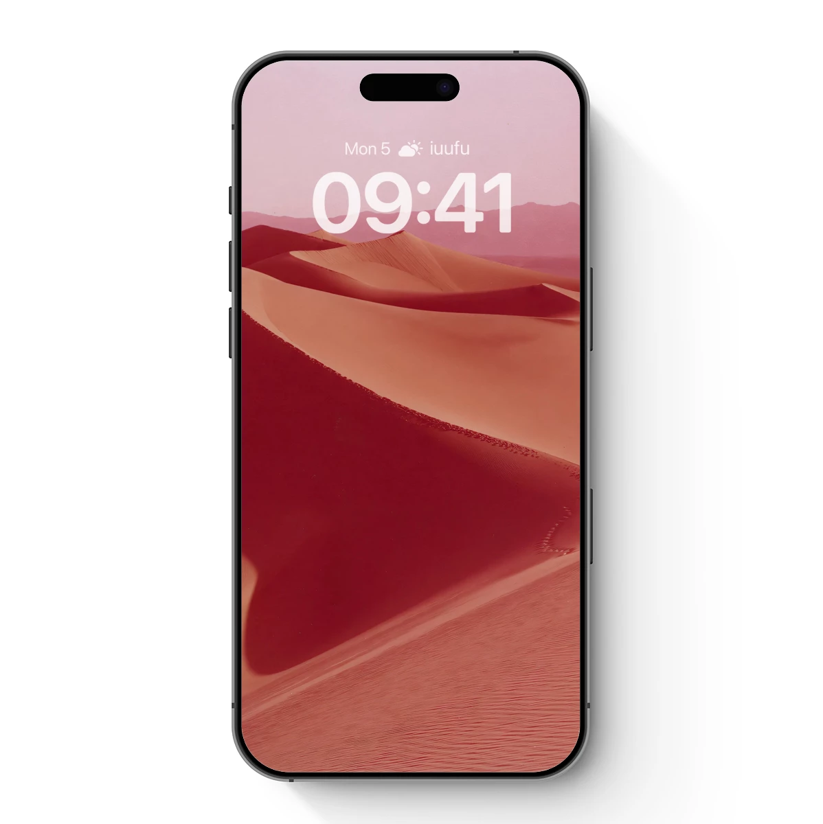 Desert Dunes in Crimson Hues