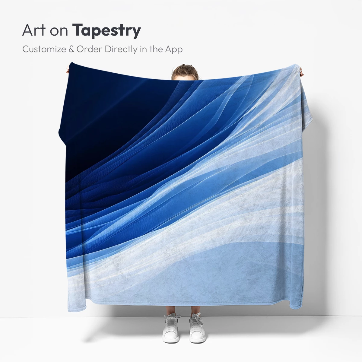 Ethereal Blue Waves: A Digital Symphony of Flow - Image 4