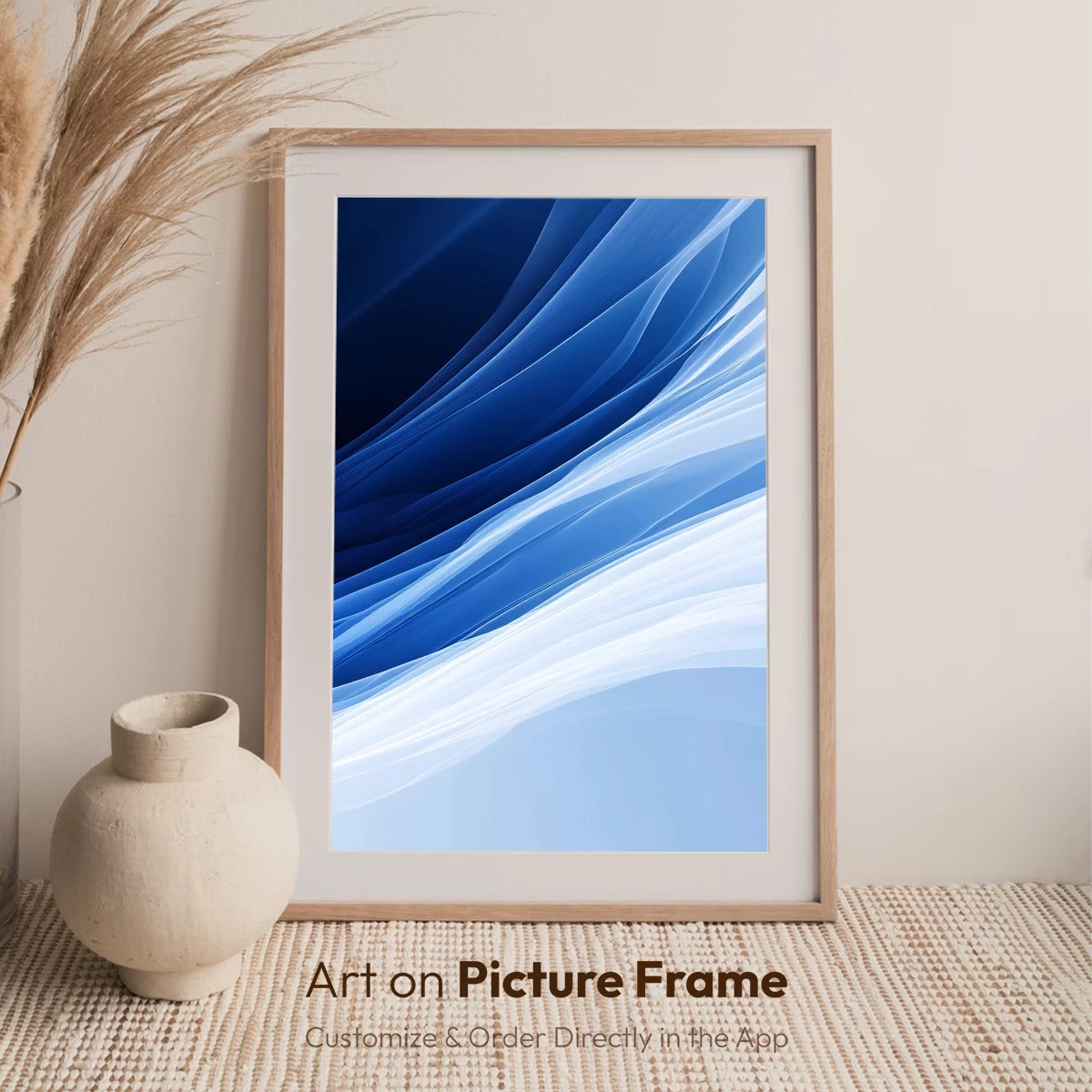 Ethereal Blue Waves: A Digital Symphony of Flow - Image 6