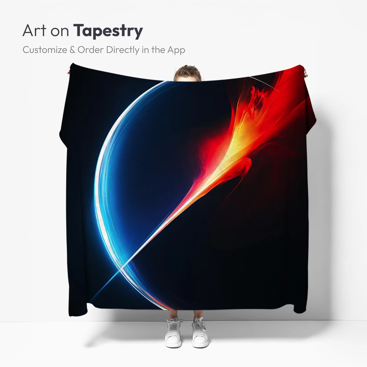 Eclipse of Flames: Abstract Fusion Art - Image 5