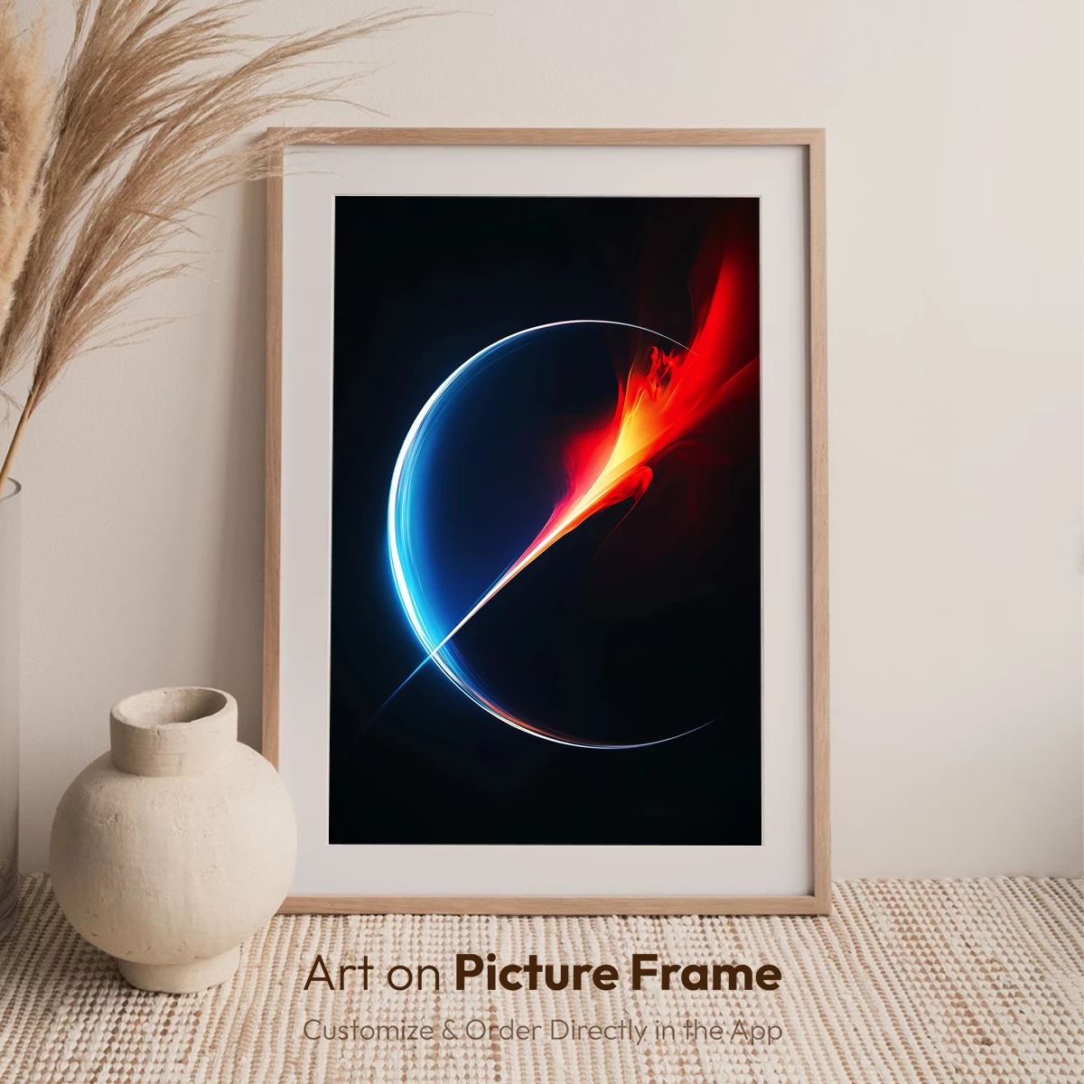 Eclipse of Flames: Abstract Fusion Art - Image 7