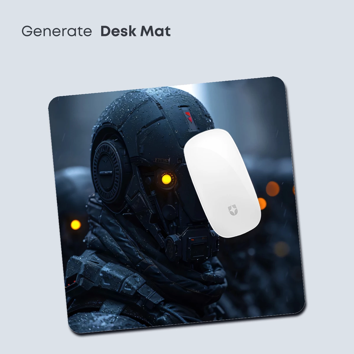 Cybernetic Vanguard: Futuristic Soldier in Rainy Urban Night - Image 4