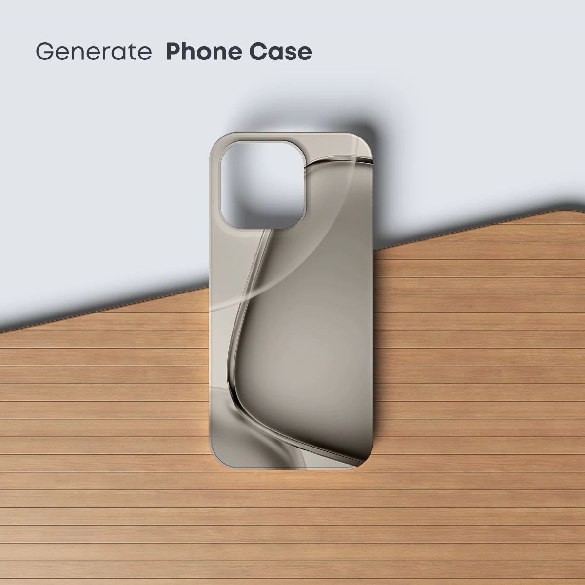 Elegant Silver Curve: A Study in Minimalist Flow - Image 3