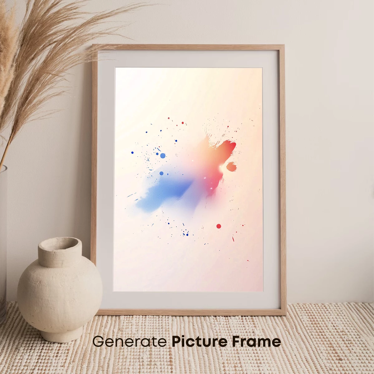 Abstract Splash: Blue and Red Fusion - Image 7