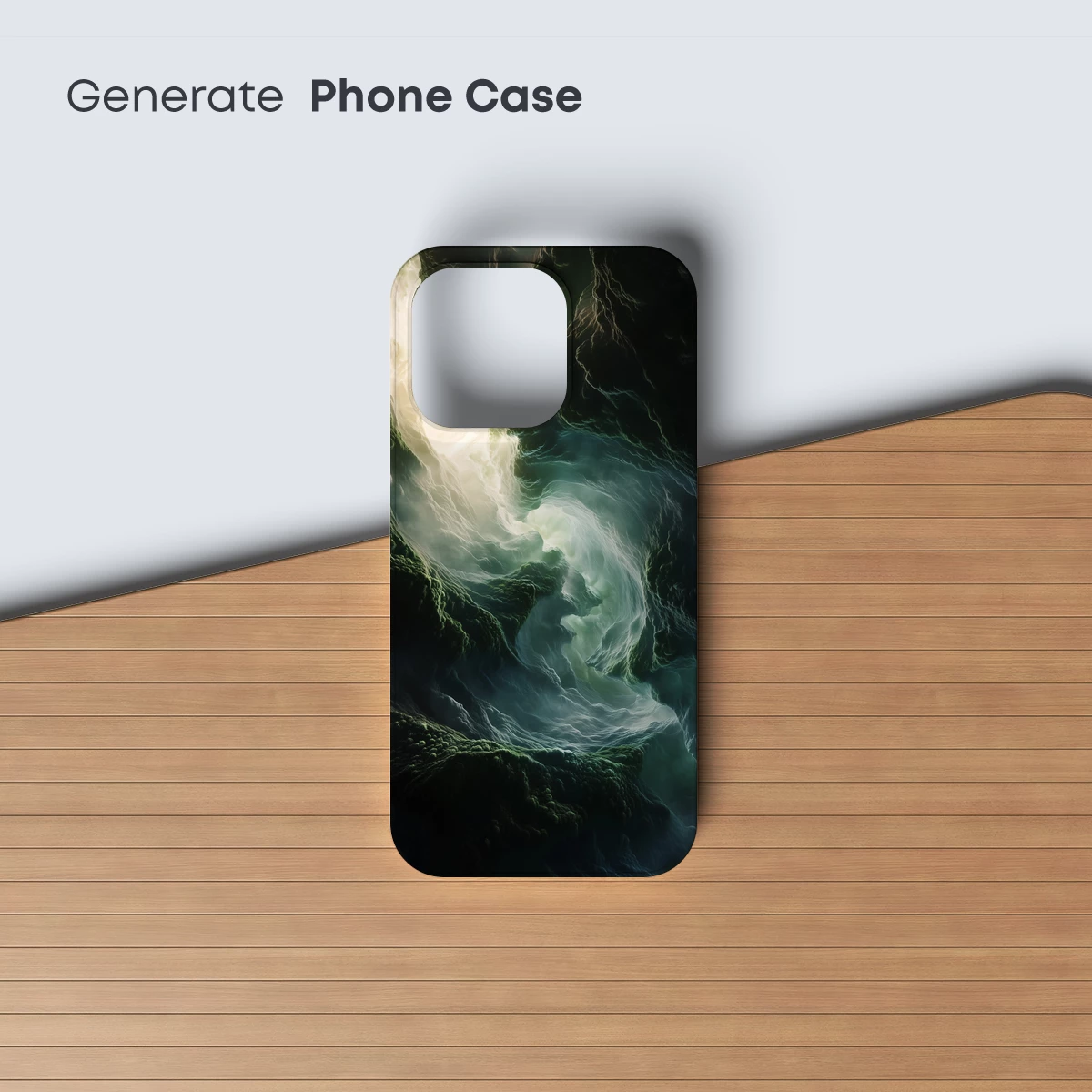 Mystic Cloud Vortex: Ethereal Whirlpool of Light and Shadow - Image 3