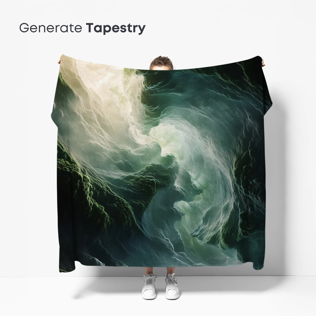 Mystic Cloud Vortex: Ethereal Whirlpool of Light and Shadow - Image 5