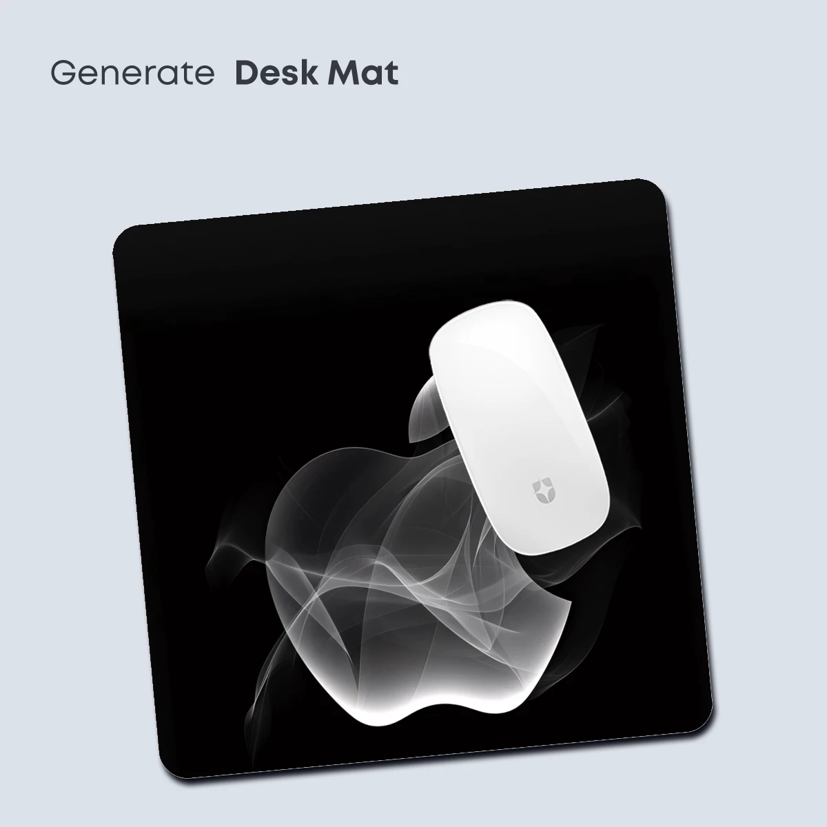 Ethereal Apple Logo: Digital Smoke Art - Image 4