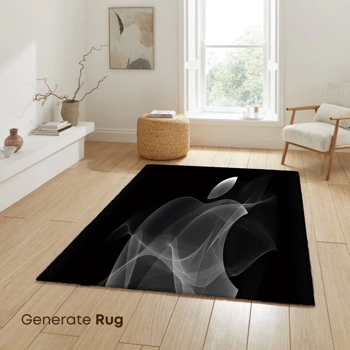 Ethereal Apple Logo: Digital Smoke Art - Image 6