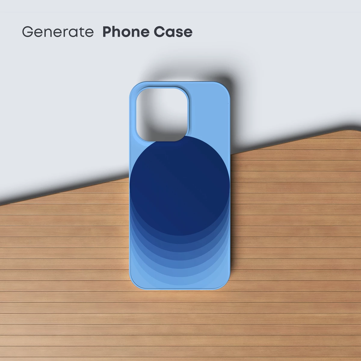 Blue Gradient Eclipse: A Study in Depth and Hue - Image 3