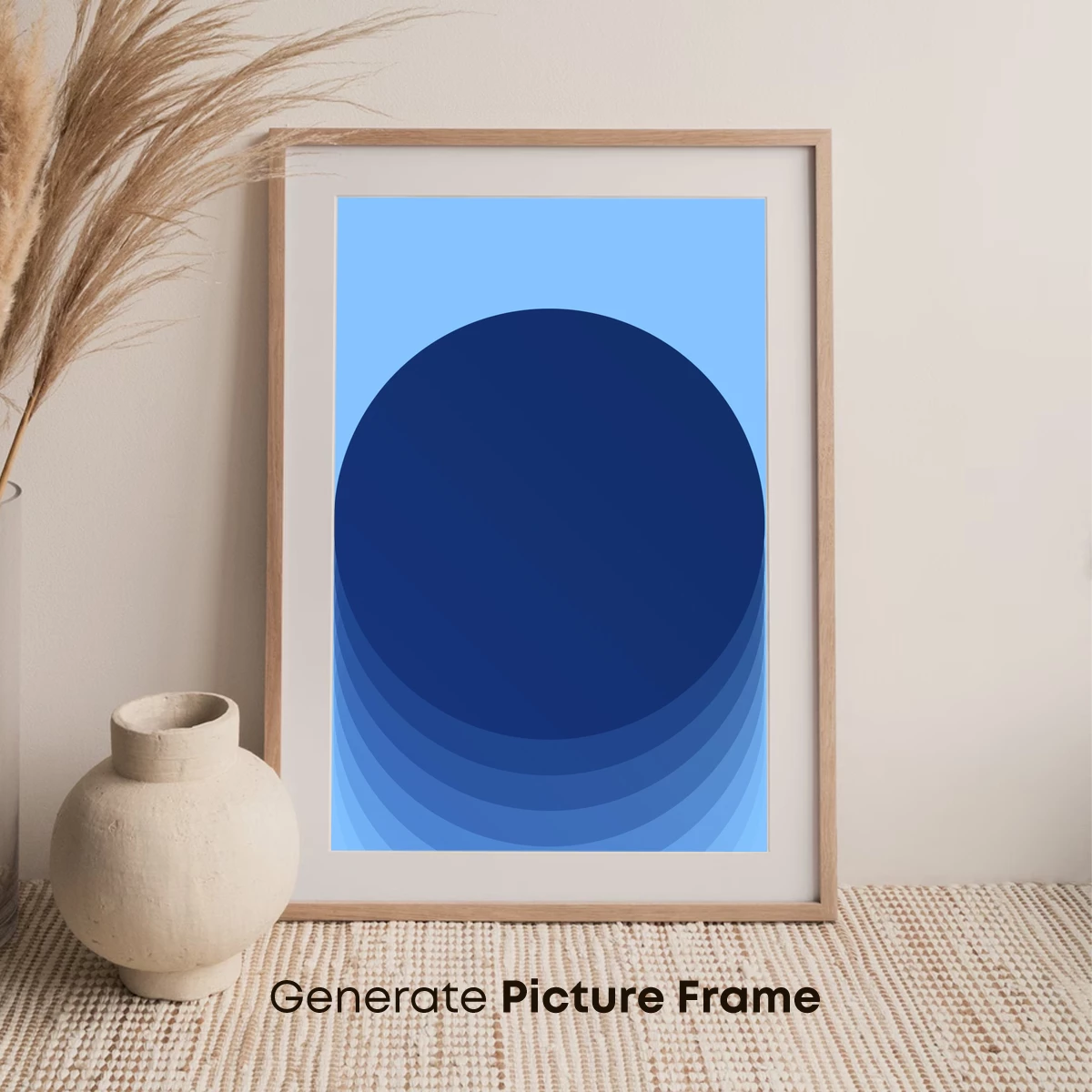 Blue Gradient Eclipse: A Study in Depth and Hue - Image 7